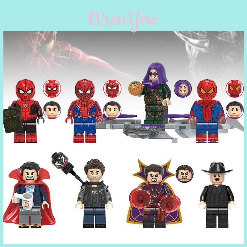 High-quality Abs Plastic Spiderman Building Blocks Toy Set With Green Goblin
