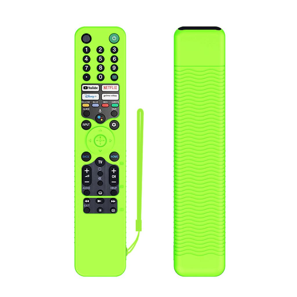 Silicone TV Remote Control Cover Shockproof Protective Cover Waterproof with Lanyard for Sony RMF-TX520U MG3-TX520U Voice Remote