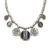 [C5340] — Дизайнерское колье «Эсмеральда», черно-серое