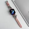 Slim Leather Strap For Apple Watch Band 44mm 40mm 41mm 49mm 42 45 Mm Wrist Women Bracelet iWatch Serie 9 8 7 6 5 4 3 SE Ultra 2
