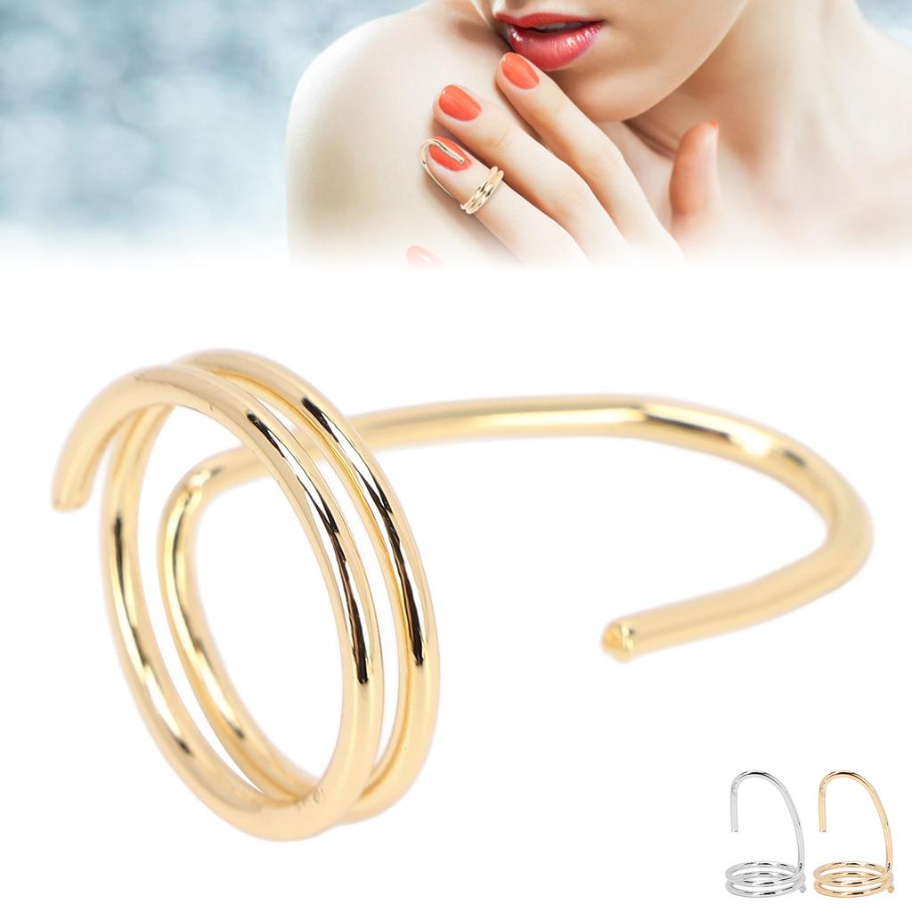Finger Nail Electroplated Copper Women Finger Tip Manicure Jewelry for Party Daily Life