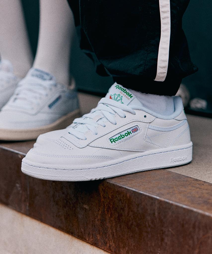 Reebok Клуб C 85 - Белый:Зеленый / Ar0456