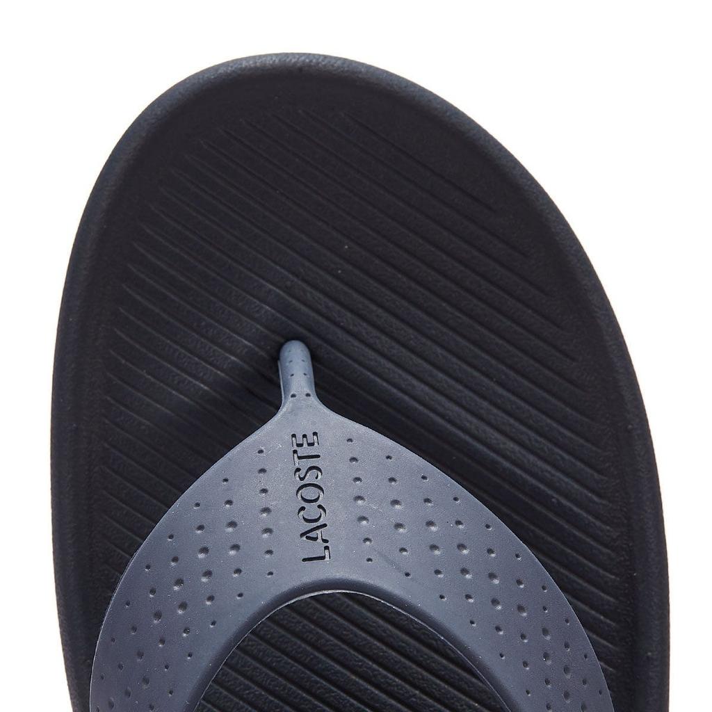 Lacoste Сандалии Croco 219 1 Мужские темно-синие/белые шлепанцы