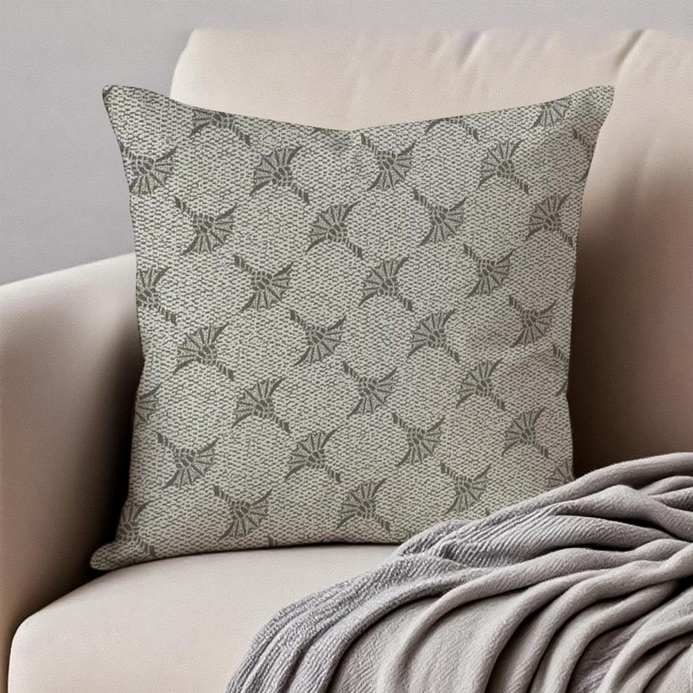 German Luxury Fashion Brand JJOOP Cushion Cover Pillowcase Antidustmite Invisible Zipper Short Plush Sofa Cushion