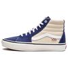 Sk8 Canvas Leather Casual High-Top Skate Shoes Unisex Sneakers Blue White VN0A5FCC89S