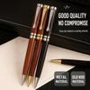 Solid Wood Wooden Ballpoint Pen Rotating Writing Pen Business Signature Pen  School Office Supplies