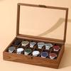 Walnut Wood Wooden Watch Box Soft Watch Pillow Watch Display Box Watch Storage Box  Gift Packaging