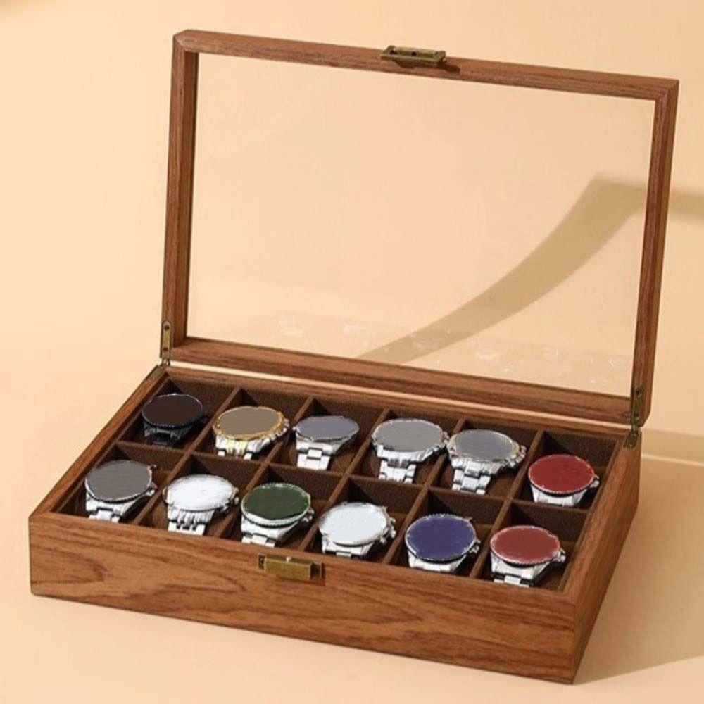 Walnut Wood Wooden Watch Box Soft Watch Pillow Watch Display Box Watch Storage Box  Gift Packaging
