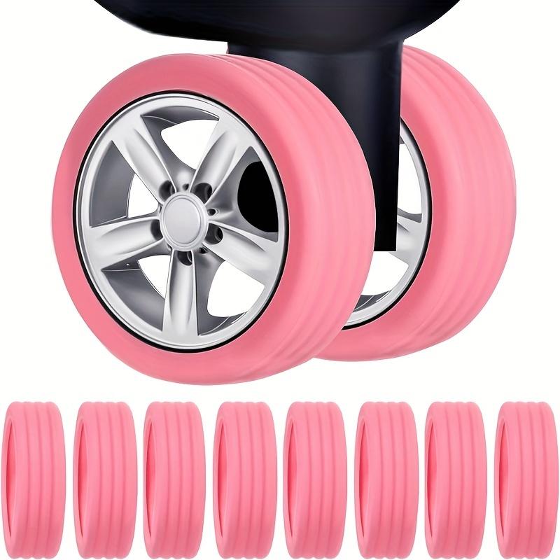 4/8PCS Luggage Wheels Protector Silicone Wheels Caster Shoes Travel Luggage Suitcase Reduce Noise Wheels Cover Accessories