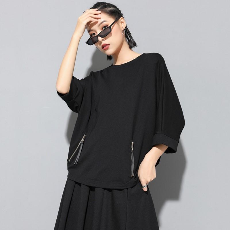 Хлопковая повседневная свободная летняя футболка с короткими рукавами, женская футболка