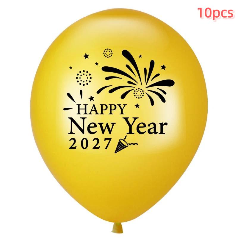 10 шт. Счастливого Нового 2027 года Вечеринка Латексные Шары Счастливого Нового Года Вечеринка Домашнее Украшение