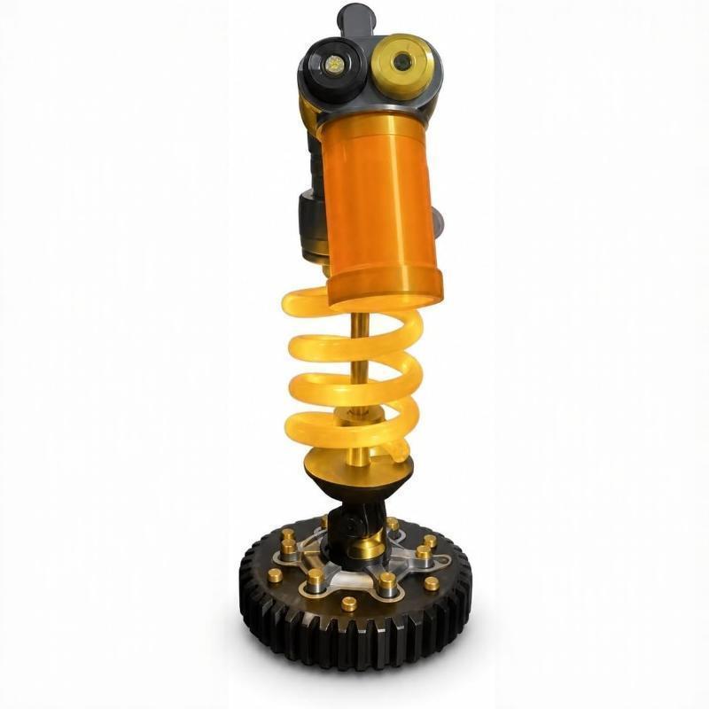 Suspension Shock Absorber Desk Lamp Battery Powered Dual Light Automotive-Themed Table Lamp