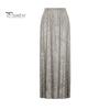 Women Maxi Skirt Elastic High Waist Shiny Sequins Long Skirt Street Style Loose Fit Skirt Night Club Stage Show Skirt