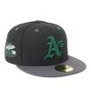 New Era Кепка 59FIFTY 70899491 NER35C6233 MLB Oakland Athletics OAK Черный Боковой Патч Под Козырьком Специальное Издание ONSPOTZ Кепка 5950 Боковой Патч Прямой