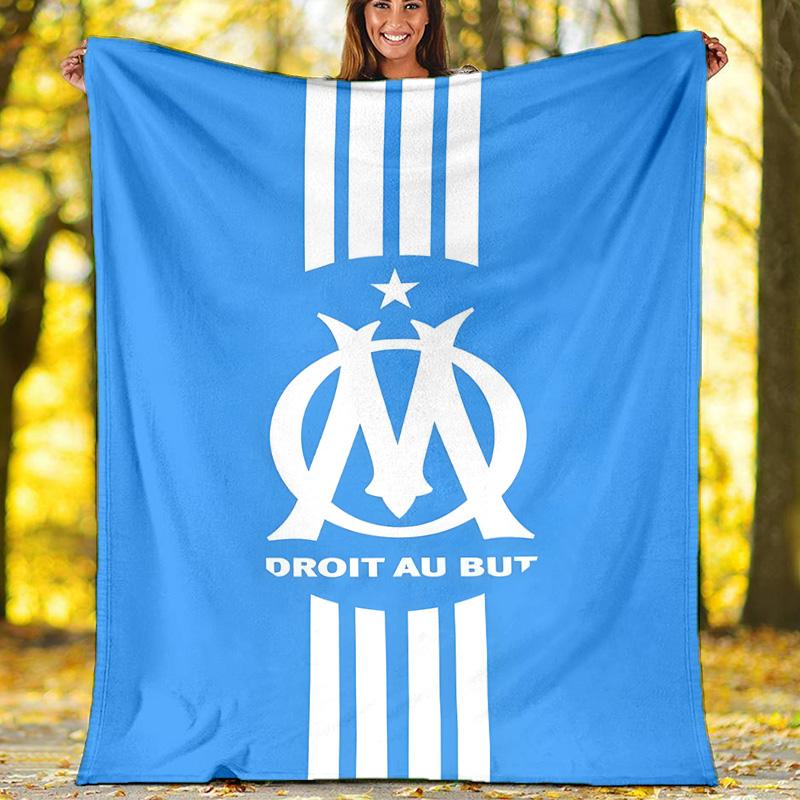 1pc Marseille Theme Blanket - Digital Print, Polyester, Cozy for All Seasons, Perfect for Outdoor, and Travel