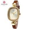 Julius Watch Golden Genuine Leather Quartz Movement Waterproof Retro Trendy Fashion Luxury Crystal Top Brand Whatch JA-298