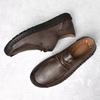 Fashion Spring Soft Leather Casual Men Leather Shoes Lightweight Leather Casual Shoes Men Loafers Comfy Moccasins All-match Driving Shoe