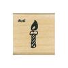 Kodomonokao N I Love Stamp Ezo Raccoon Dog Japanese Wooden Rubber Stamp 1533-051