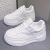 Thick-soled Heightening Leather Little White Shoes Women's Spring New Student Leisure Sports Board Shoes