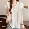 NaVaVa Women LoVely Frill V Neck Cap sleeVe Blouse Nb3160
