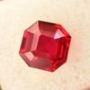10x10mm Square Shape   Natural Red Ruby Loose Gemstone For Mother's Day