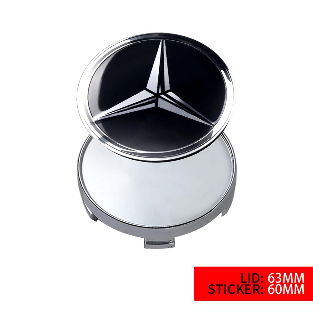 60mm/63mm/68mm Car Wheel Center Cap Hub Covers Badge Accessories for Mercedes Benz A B C E R G S Class AMG W124 W169 W176 W212