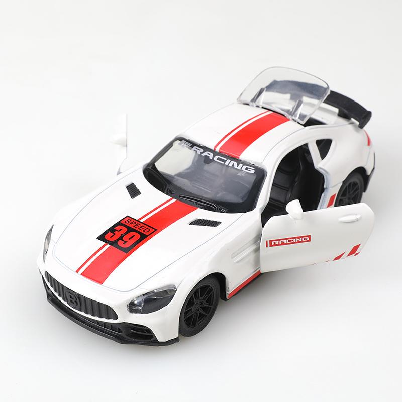 (инкапсулированный)1:36 Металлических Моделей Машин Симуляция Benz GT Гоночный Автомобиль Транспортное Средство Машинка На Пружине Украшения Коллекция Игрушки Для Мальчика Детей