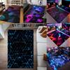 1 шт. 3D Геометрический ковер Ковры для игровой комнаты Шестиугольники Ковры для дома Игровая комната Декор Гостиная Спальня Подростки Киберспорт Ковер