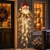 LED Crystal Cascade Christmas Light Waterfall Cascade Christmas Door Hanger  Holiday Season