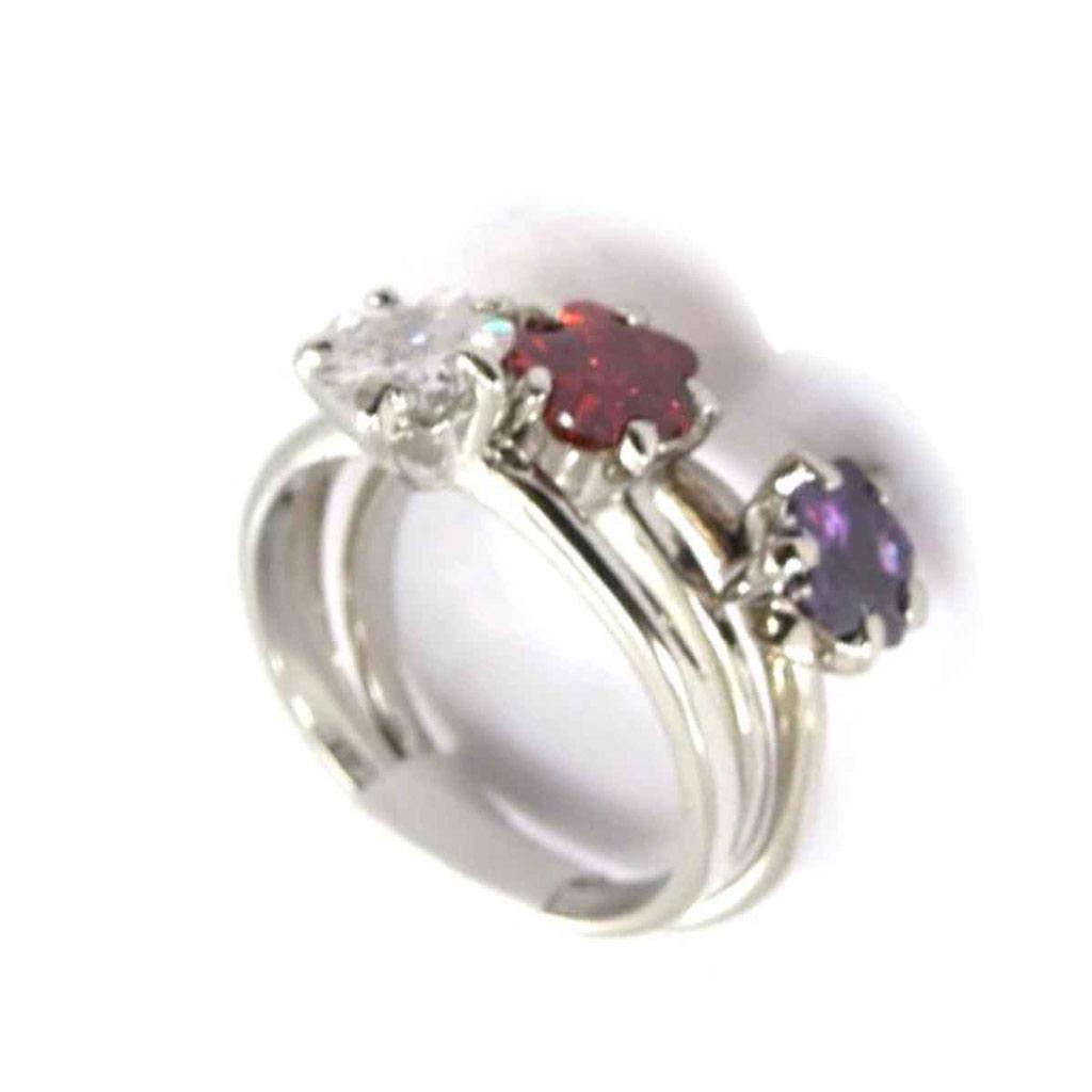 Кольцо во множественном числе "Флора" (3 кольца)