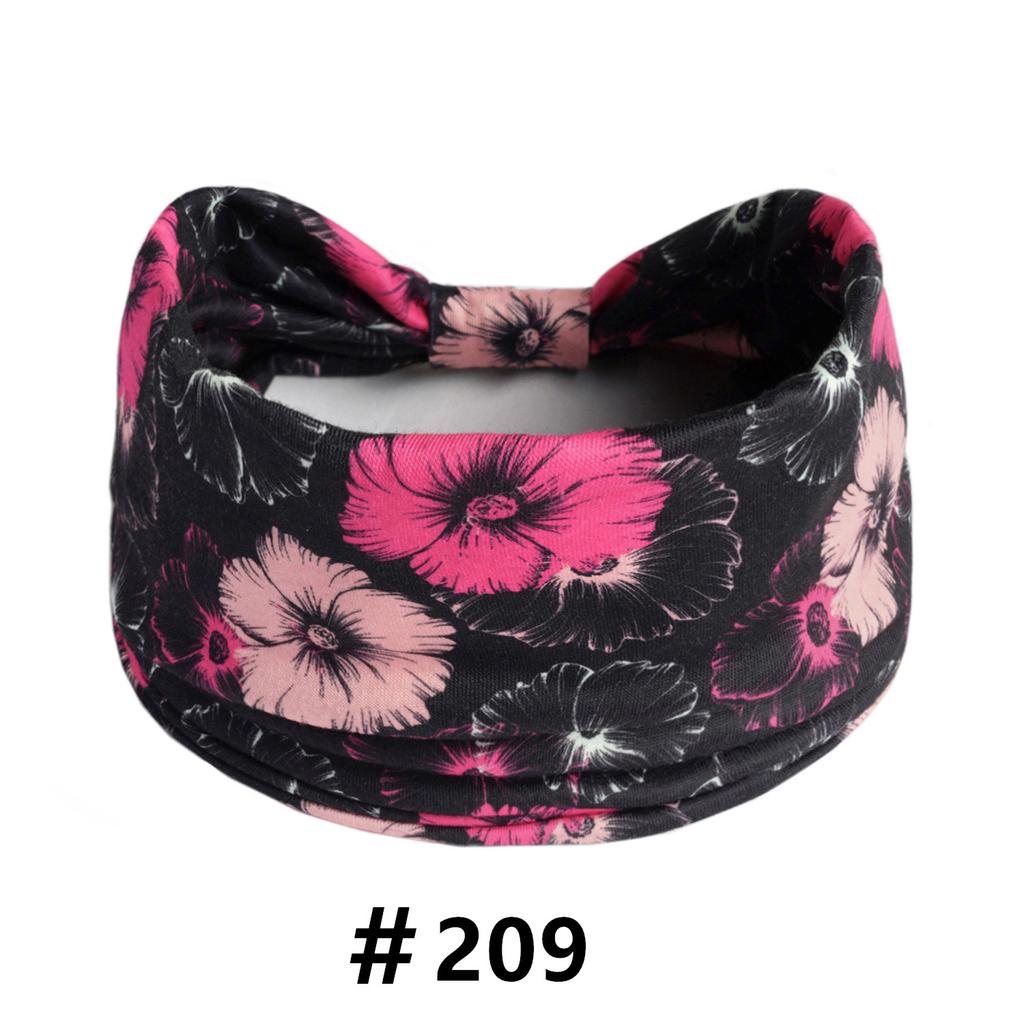Boho Headbands Wide Knot Hair Scarf Floral Printed Hairband Elastic Turban Headwrap Stretch Head Bands Bandana Fashion Hair Accessories for Women