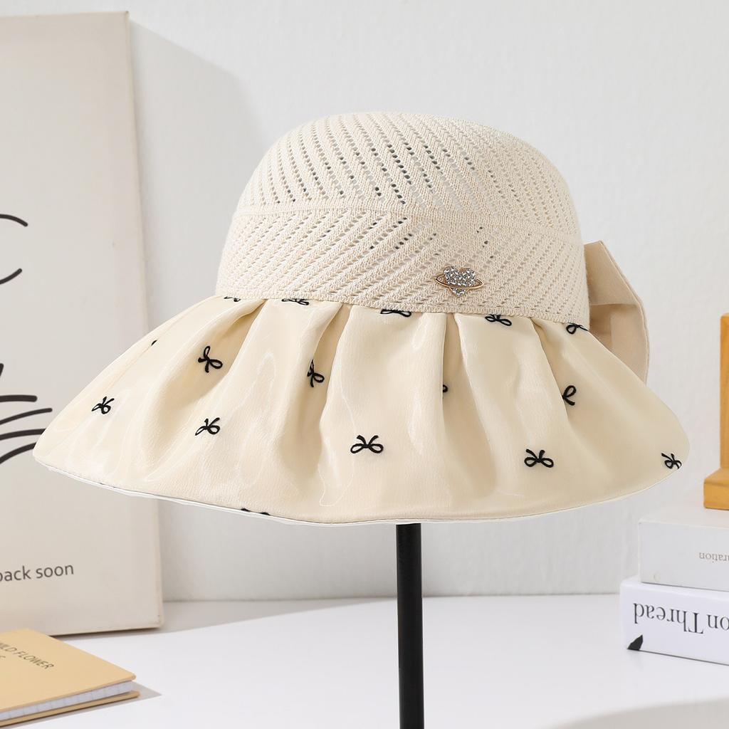 Летняя цветная клеевая шляпа-бант от солнца с большими полями, женская, защита от солнца и УФ-излучения, шляпа от солнца, для путешествий на открытом воздухе, шляпа с открытым верхом