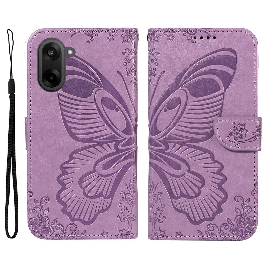 For OnePlus Nord CE5 5G/OnePlus Ace 5 Racing 5G Case Butterfly Pattern PU Leather Folio Flip Phone Cover