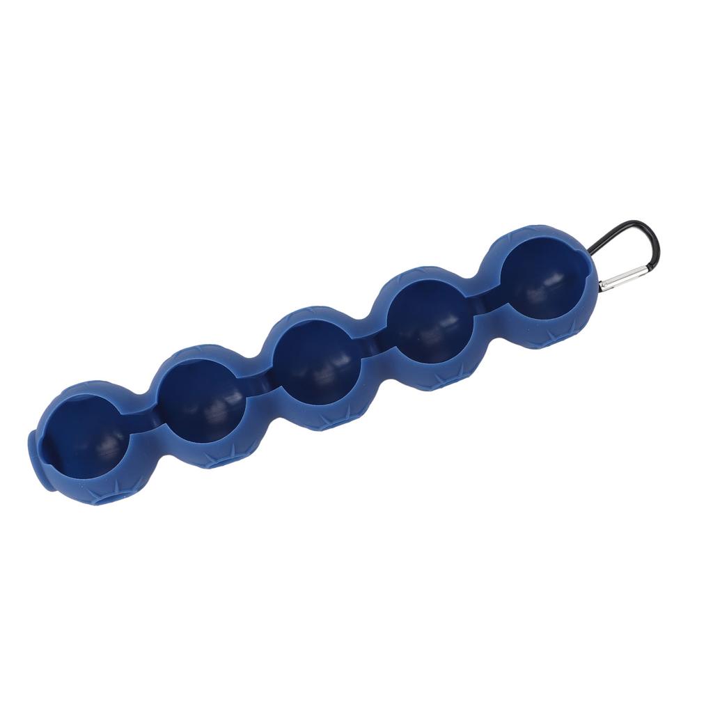 Golf Ball Holder with Hanging Clip Buckle Soft Silicone Protective Portable Golf Ball Storage Cover