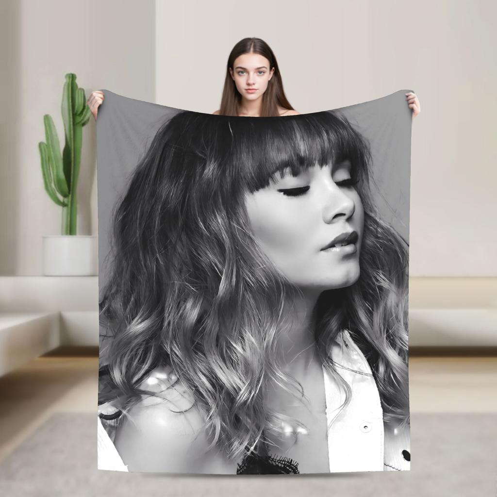 Singer Aitanaed Album Ocana Blanket Travel Office Flannel Bedding Throws For Home Decor Warm Soft ized Quality Bedspread