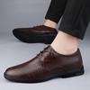 Роскошная мода Натуральная кожа Мужские оксфорды Высокое качество Офис Деловой Повседневный Классические Удобные Туфли-лодочки Обувь