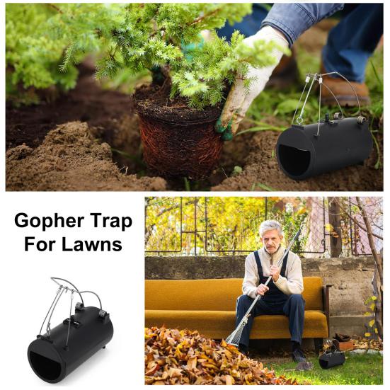 Yousheng Gopher Trap Easy Set устойчивая к погодным условиям многоразовая прочная уличная садовая газонная ферма слепыши крысы грызуны туннельная ловушка коробка для ловли