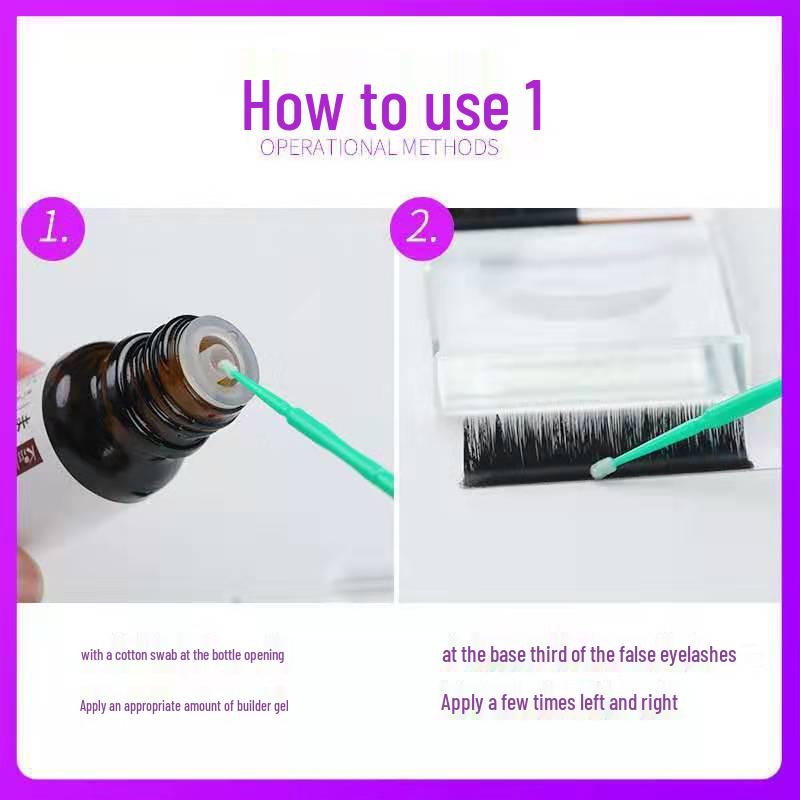 Lash Adhesive Enhancer & Cleaner - Long-lasting Grafting Eyelash Glue Reinforcer