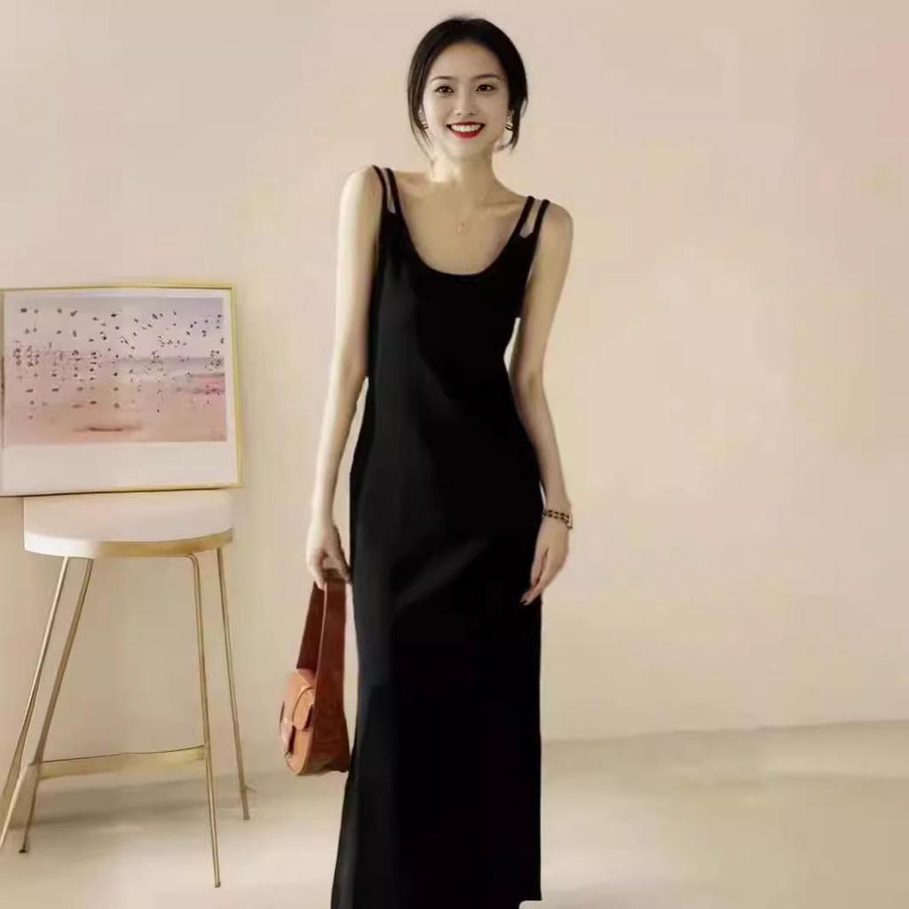 Женская юбка на подтяжках с двойным плечом, весна/лето 2024 г. - универсальное платье богини темперамента