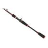 Telescopic Fishing Rod Lightweight Carbon Fiber Casting Fishing Pole with Stainless Steel Swivel Guide for Bass Trout