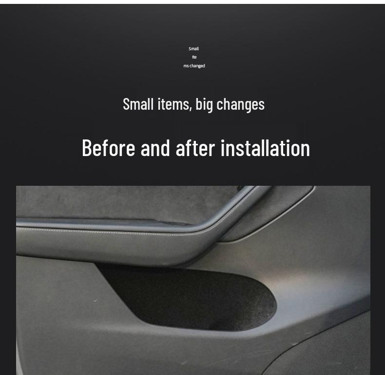 Tesla Model Y/3 Enhanced Door Storage Box & Slot Mat Set