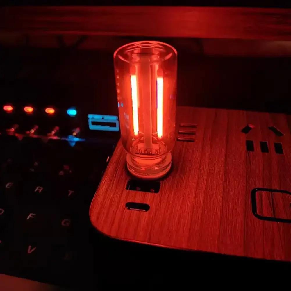 USB сенсорное управление светодиодный ночник атмосферная лампочка лампа накаливания светодиодная лампа накаливания автомобиль кемпинг домашний декор комнаты