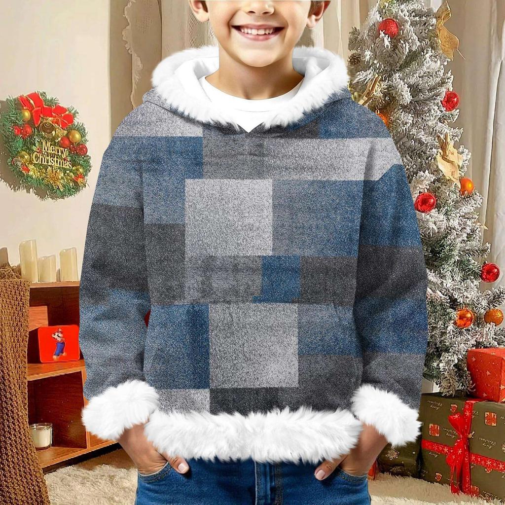 Children's Sweatshirt Girls Boys Long Sleeve Lightweight Casual Hoodie Loose Comfortable Sweatshirt