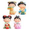 Classic Tang Girl Figurine Festival Gift Crafts Resin Statues Ornament for