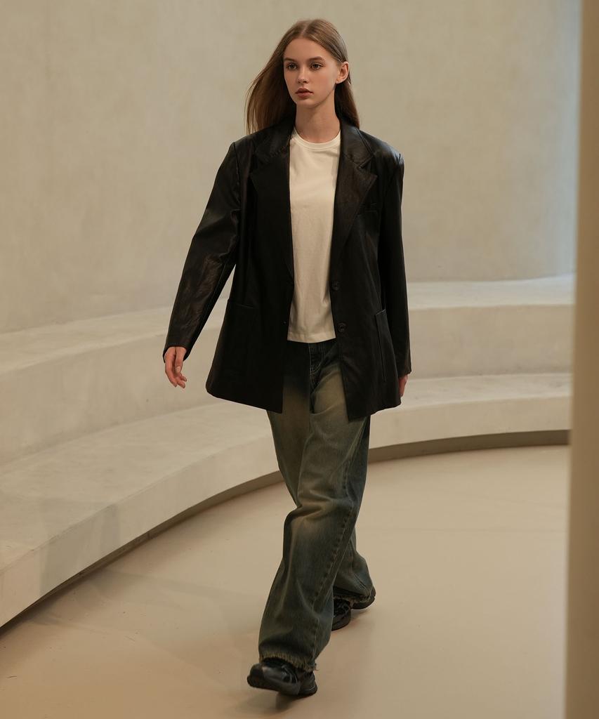 Waarforwoman Leather Pocket Jacket Single