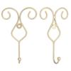 2pcs Wall Mounted Bathroom Kitchen Door Hook Wall Picture Towel Clothes Hat Hanger HolderGold