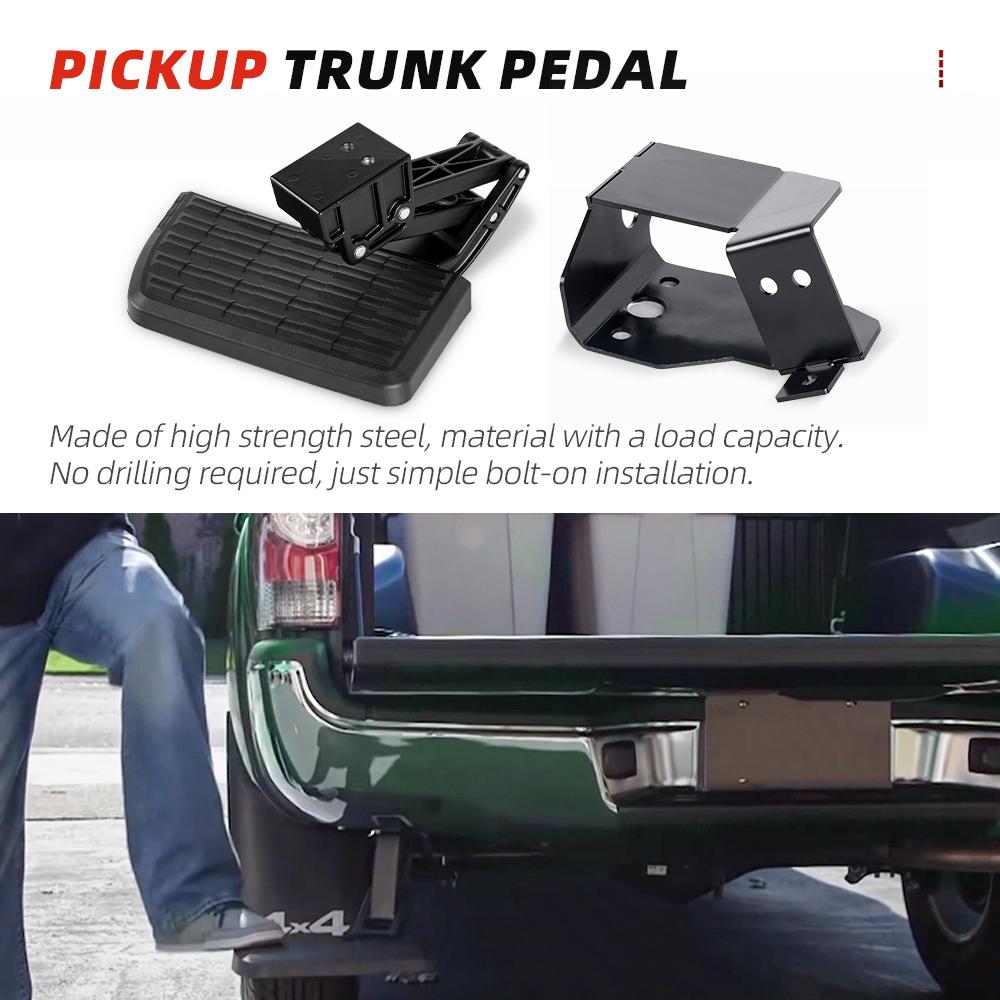 ZSRacing-Retractable Back Rear Bumper Foot Step Bed Step Aluminum Alloy For Dodge Ram 1500 2500 3500 1500 Classic TBS001