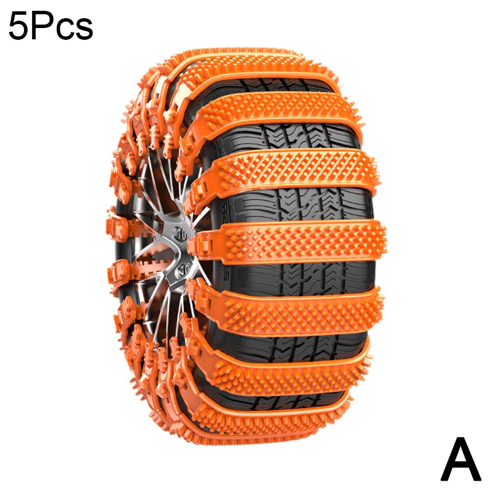 Горячая продажа автомобильных утолщенных резиновых цепей противоскольжения общего назначения для легковых автомобилей, зимних аварийных уплотнений общего назначения для седанов/внедорожников