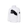 Puma Мужские бархатные пиджаки Белые с воротником-стойкой Утепленные 848418-02