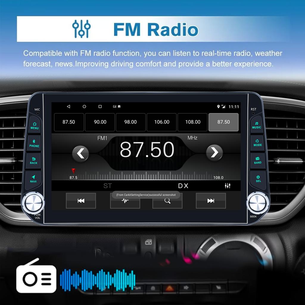 10.1 Inch Android 4-core / 8-core Car Radio Multimedia Player Double Knob Gps Navigation